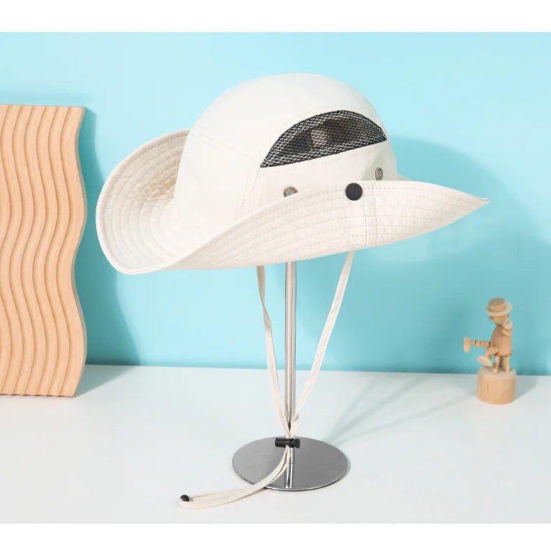Summer Sun Hat For Men & Women - Breathable Fishing Cap Outdoor