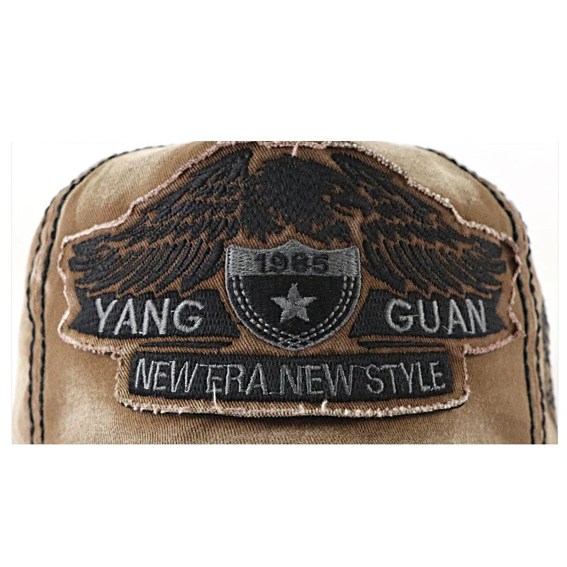 Eagle Embroidered Large Head Baseball Cap With 3 Sizes To Choose From