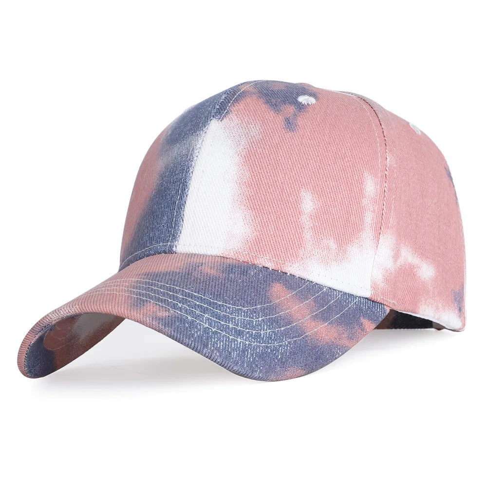 Tie-dye Baseball Cap Unisex Hat Outdoor Sports Shade Golf Cap