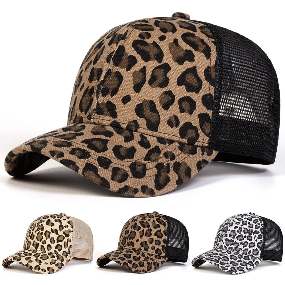 Fashion Adjustable Leopard Print Baseball Cap