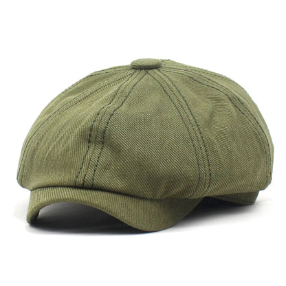 Cotton Casual Newsboys Hat For Men Women