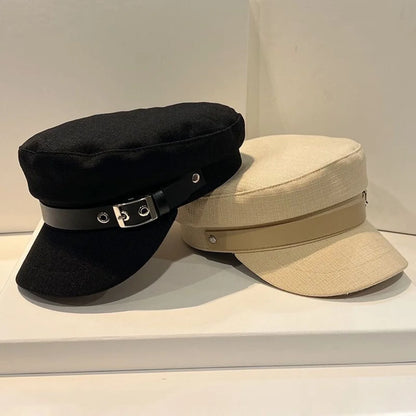 Women's Octagonal Beret Spring/Autumn Flat-Top Cap Beret