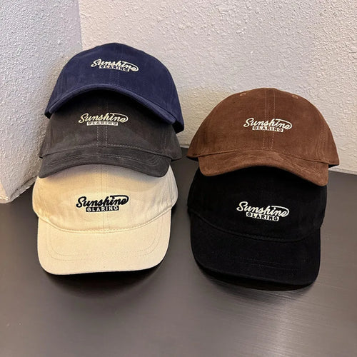 Retro Short Brim Men Baseball Cap