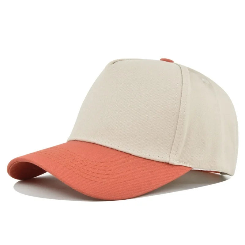Unisex Light Panel Color Blocked Baseball Caps Spring Autumn