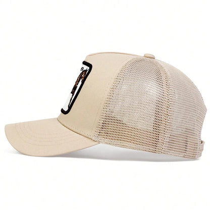 Unisex STALLION HER Letter Embroidery Baseball Net Caps Outdoor Adjustable Casual Hats Dad Hat Sunscreen Hat