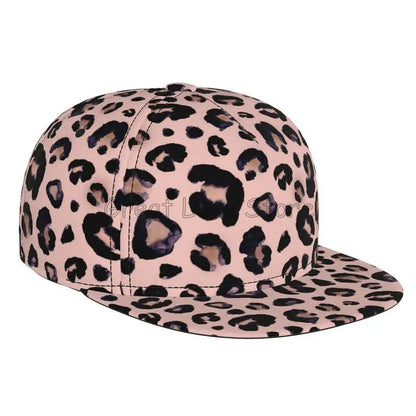 Leopard Print Baseball Cap Men Women Adjustable 3D Printed Snapback