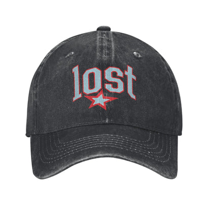 Lost Americana Rapper Baseball Cap Vintage Distressed Cotton