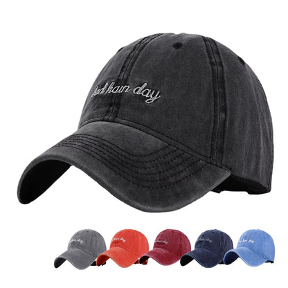 Fashion Bad Hair Day Letter Embroidery Wash Cotton Baseball Cap