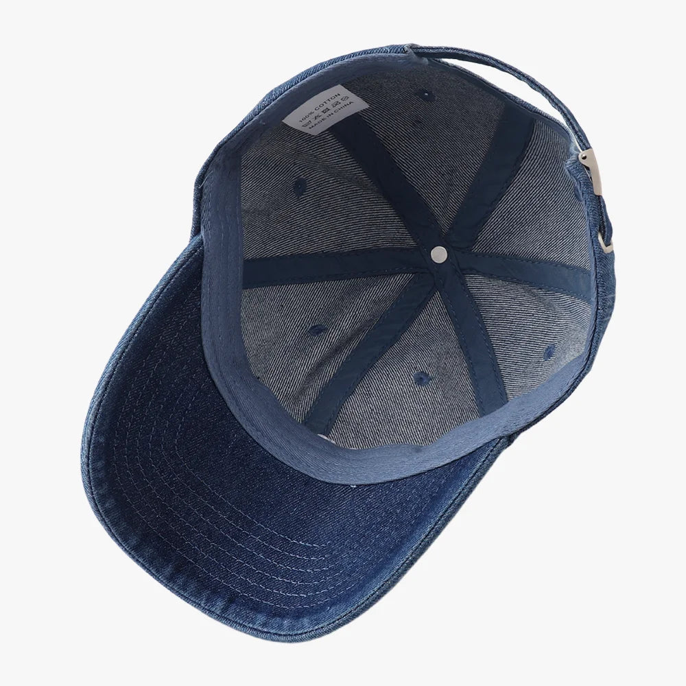 Unisex NYC Letter Embroidery Denim Baseball Cap