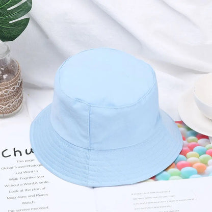 Children Outdoor Hat Summer Foldable Bucket Hat Sunscreen Cotton Fishing