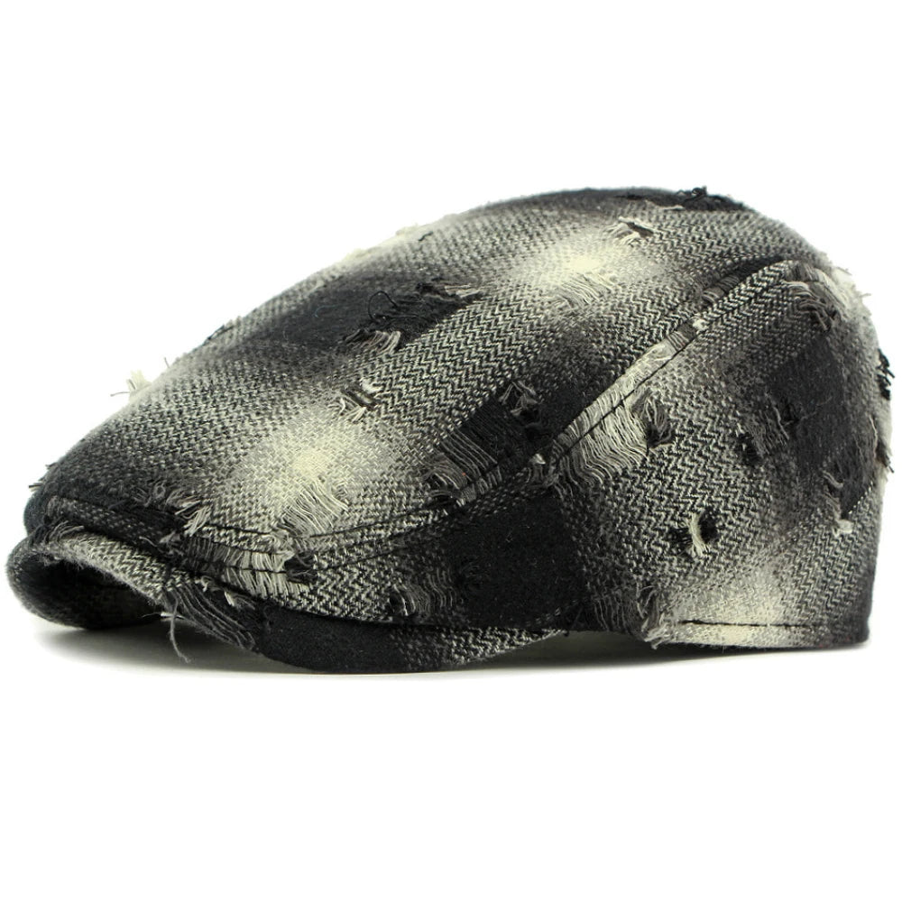 Men Women Vintage Artist Painter Plaid Beret Hat