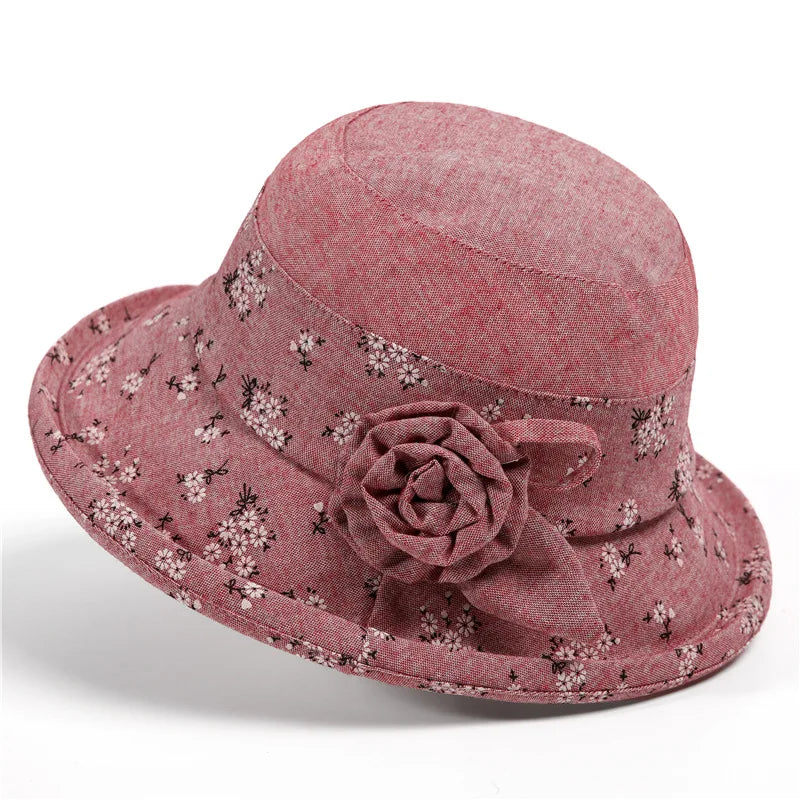 Girl's Cap Mom Bucket Hat Spring And Autumn Elderly Bucket Hat