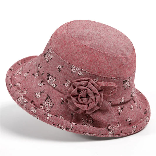 Girl's Cap Mom Bucket Hat Spring And Autumn Elderly Bucket Hat
