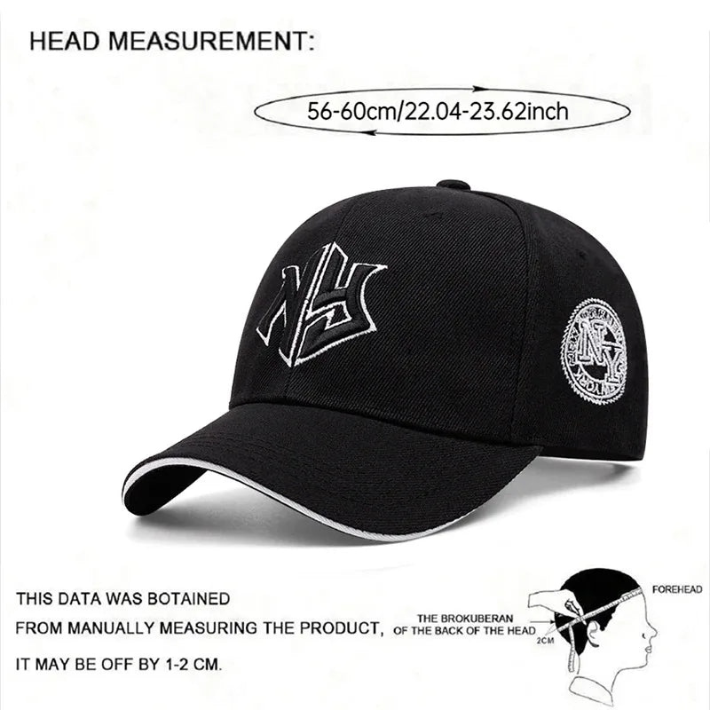 NY Logo Baseball Cap Adjustable Snapback Hat