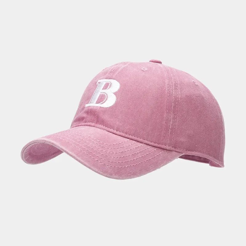 Cotton Letter B Embroidery Casquette Baseball Cap