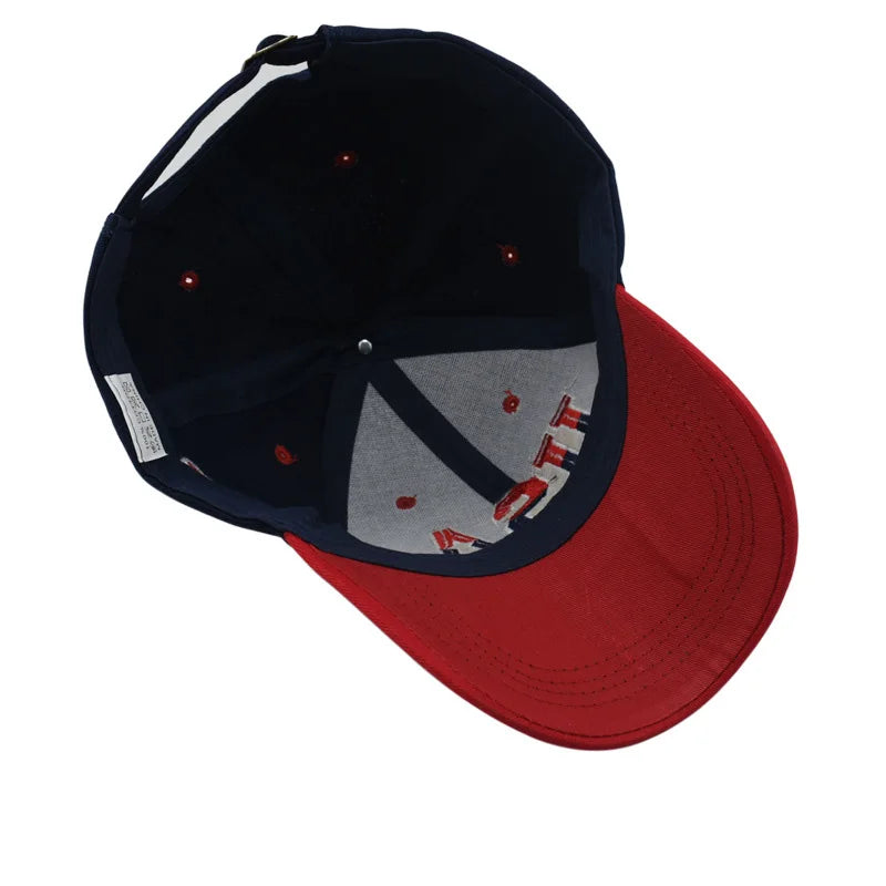 USA Embroidered Baseball Cap Washed Distressed Peaked Hats