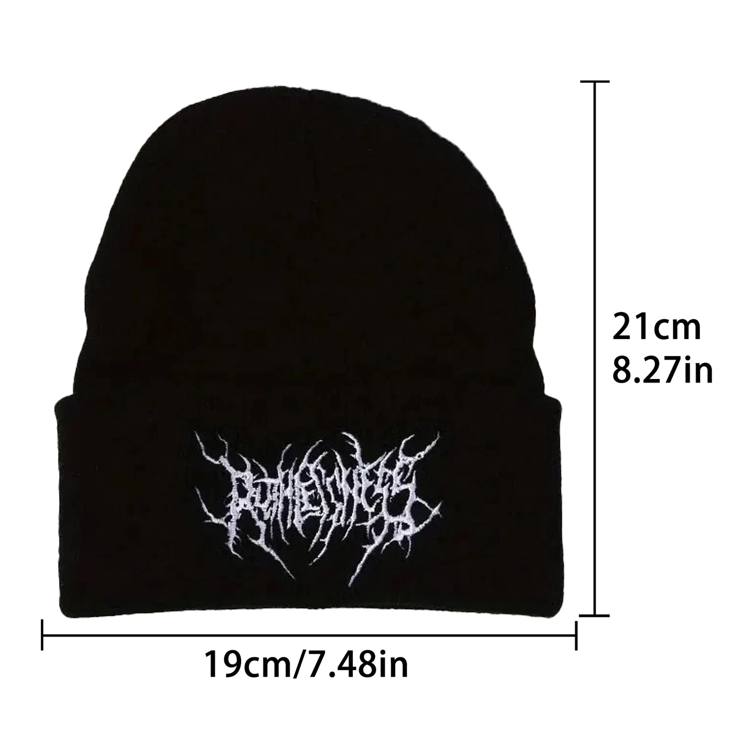 Warm Women Men Winter Beanies Hats Gothic Street Punk Knitted Bonnet Caps