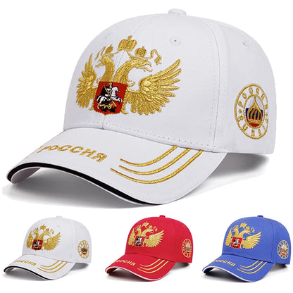Unisex Double-headed Eagle Embroidery Baseball Caps Spring Autumn