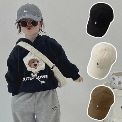 Fashion Letter Children Baseball Hat Embroidery Kids Duck 2 8year Boys Girls Outdoor Sunshade Visors Baby Hats