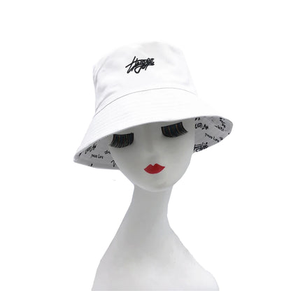 Double-sided Fisherman Bucket Hat for Men Women Summer Unisex Fashion Cap
