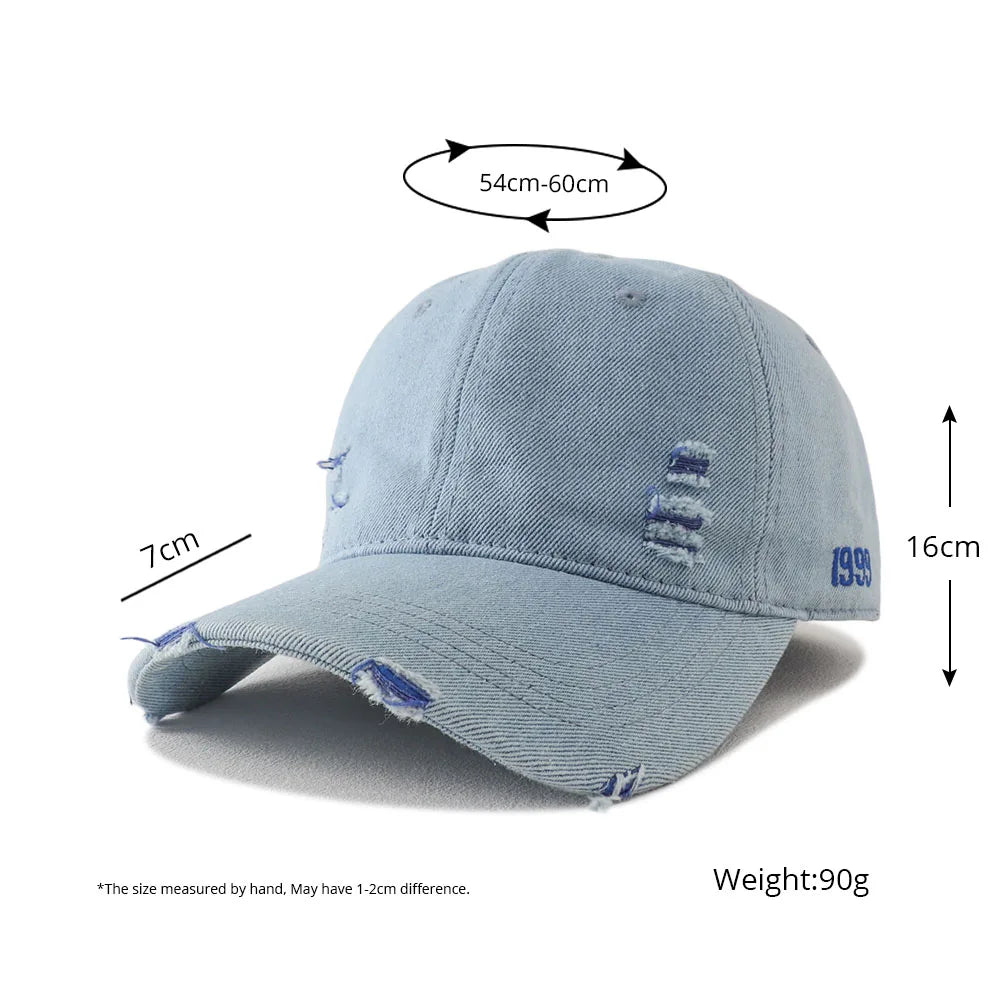 2025 New Vintage Washed Cotton Baseball Cap Men Women