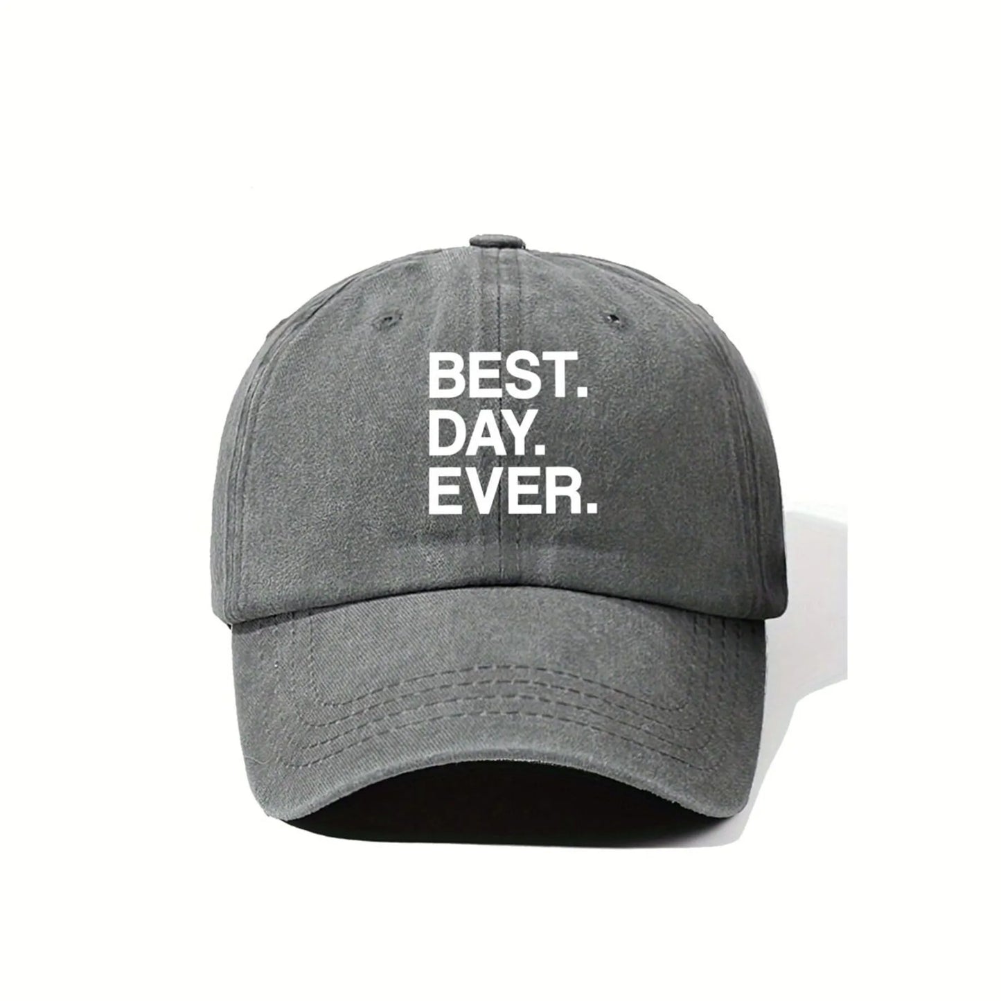Best Day Ever Baseball Cap Unisex Distressed Polyester Outdoor Casual Sun Hat