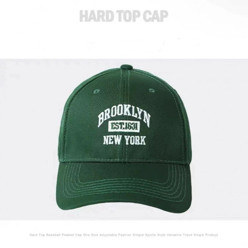 Fashion BROOKLYN Baseball Cotton Adjustable Snapback Hat Embroidery Cap Hip Hop Outdoor Casual Sun Hats