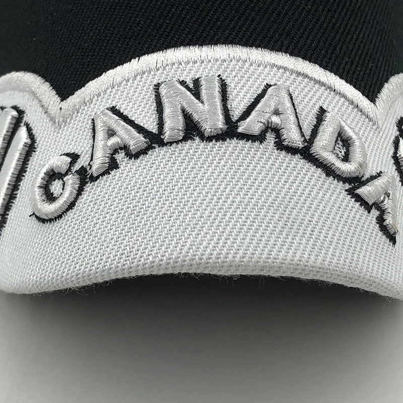 New Colors Contrast Canada Embroidered Baseball Cap High Quality Snapback Hat Dad Hats Fishing Cap