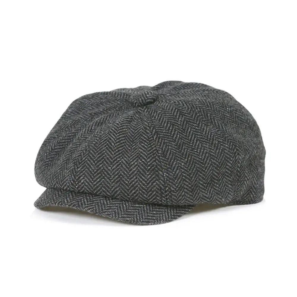 New Tweed Kids Beret Cap Vintage Style Cute Retro Newsboy Hat
