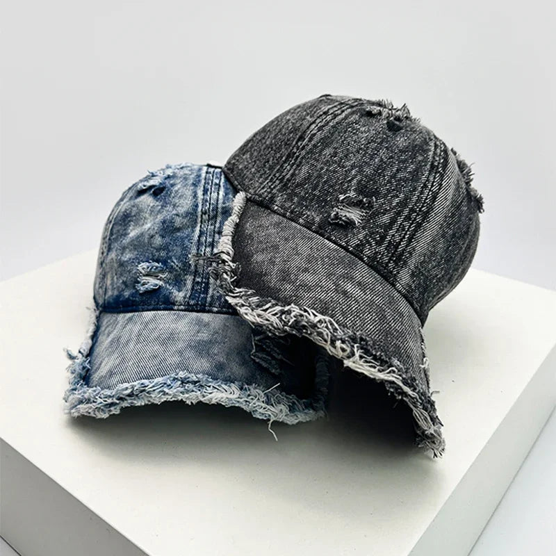 New Unisex American Vintage Broken Style Gradient Baseball Hats