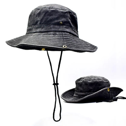 New Washed Cotton Bucket Hats Spring Summer Men Women