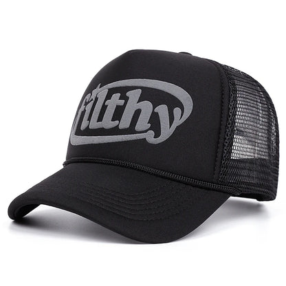 Alphabet Filthy 3D Printing Women Men Baseball Cap Hip Hop
