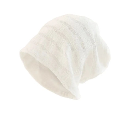 Fashion Hollow Pullover Hat Breathable Thin Beanies Hat Sweet Korean Style