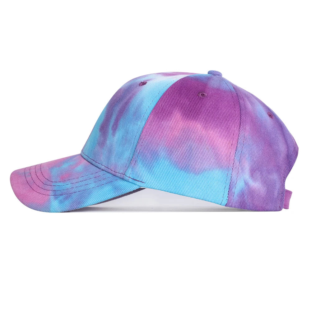 Tie-dye Baseball Cap Unisex Hat Outdoor Sports Shade Golf Cap