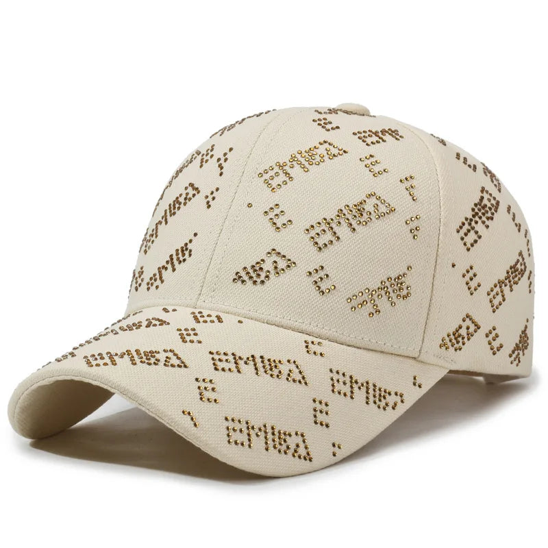 Spring Autumn New Hot Diamond Letter Baseball Hat