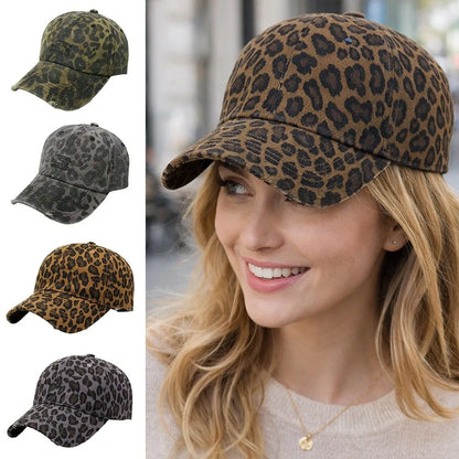 Fashion Accessory Retro Leopard Print Hat Adjustable