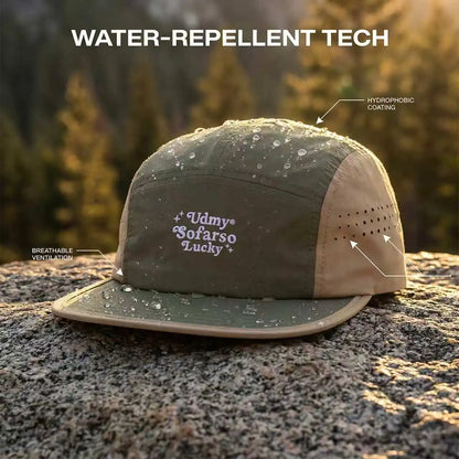 Summer Embroidered Flat Brim Quick Dry Hat Men Women