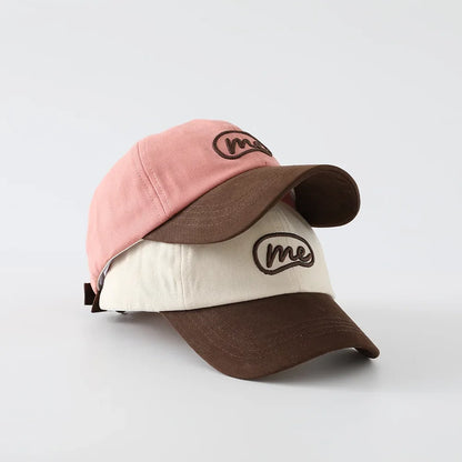 New Autumn Letter Embroidery Baseball Cap Fashion Style Baby Boys Girls Sun Hat Korean Caps Children