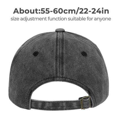 Red Heart Embroidery Washed Baseball Cap
