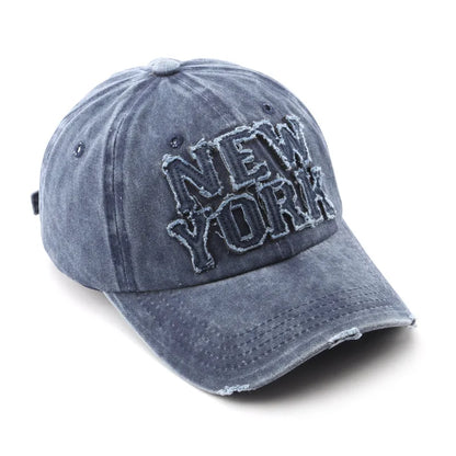 Retro New York Letter Embroidery Baseball Caps Spring Summer Men Women