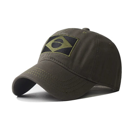 Camo Baseball Cap Men Summer Brazil Flag Sun Protection Snapback Caps Male