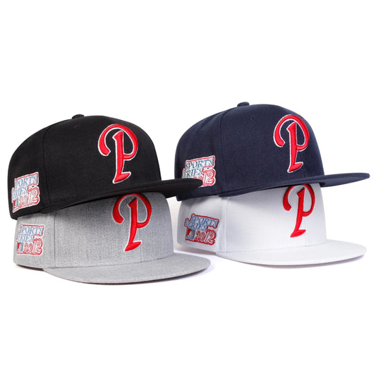 Unisex P Letter Embroidery Hip-hop Hats Fashion Spring Autumn