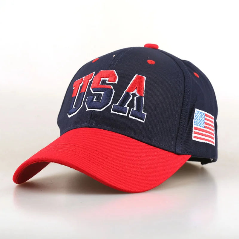 Outdoor Sports And Leisure Adjustable American Flag Cap