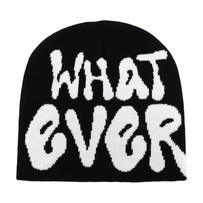 Y2k Letter Butter Knit Hats Skullies Beanies Autumn Winter Warm Hat