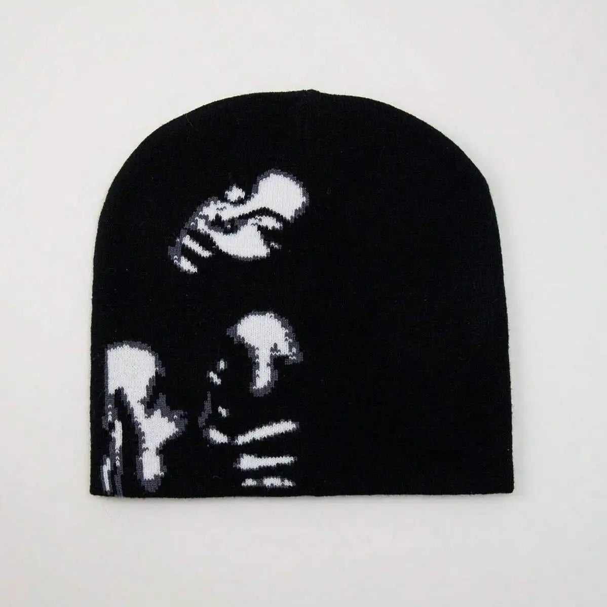 Fashion Printed Knitted Hat Women Men Couple