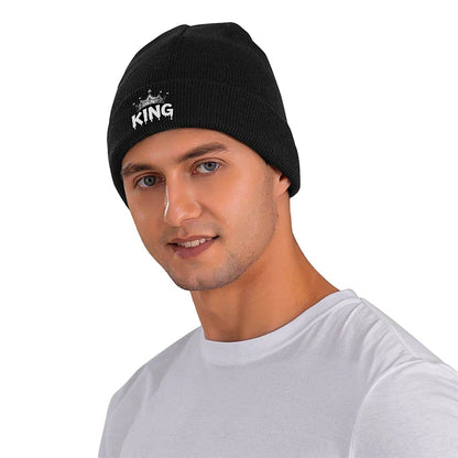 Crown Graphic Beanie Hat Warm Knit Skull Cap