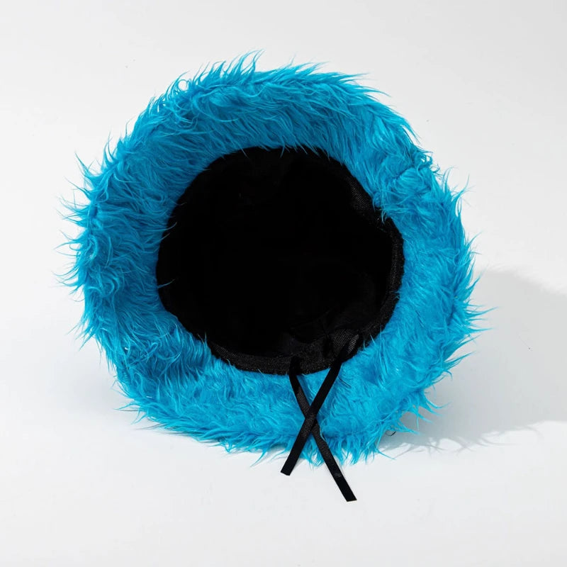2024 Barrel Caps Funny Fashion Autumn Winter Leopard Fur Bucket Hats