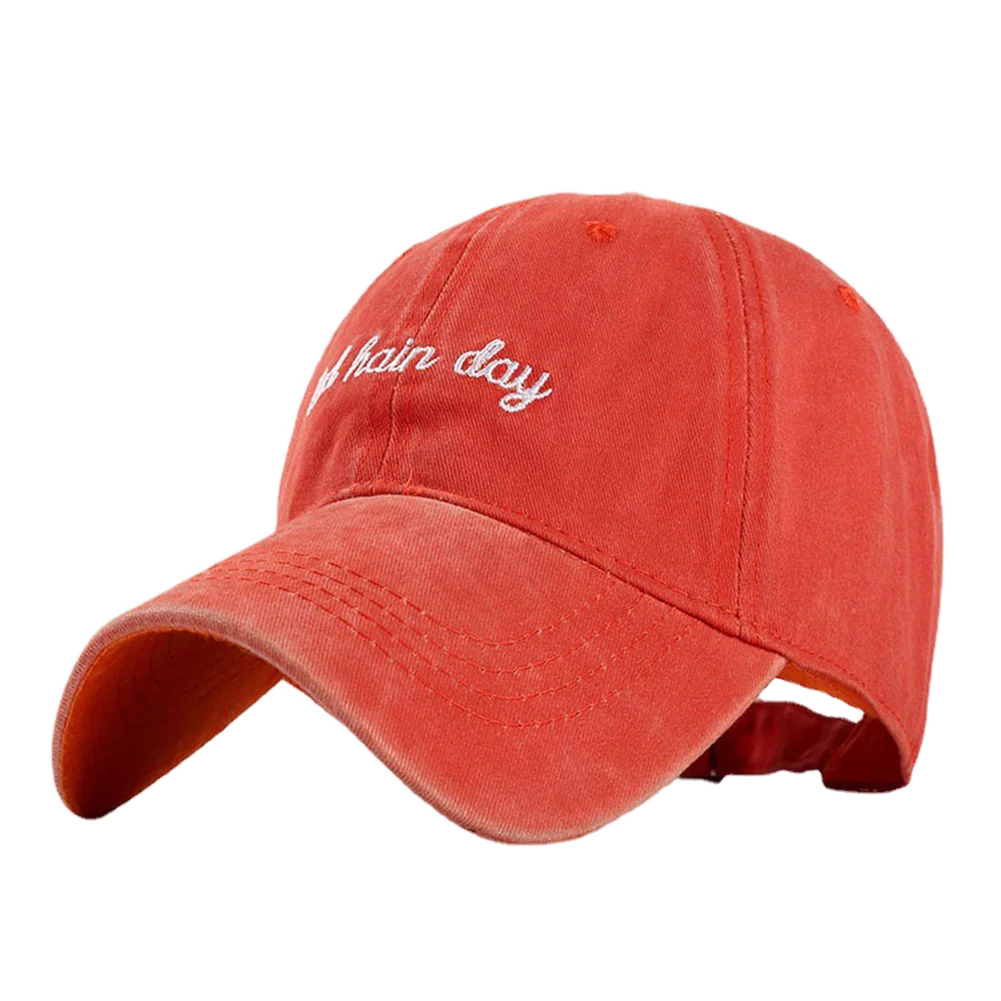 Fashion Bad Hair Day Letter Embroidery Wash Cotton Baseball Cap
