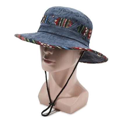 Gifts Ethnic Style Fisherman's Hat Retro Adjustable Hiking Cap