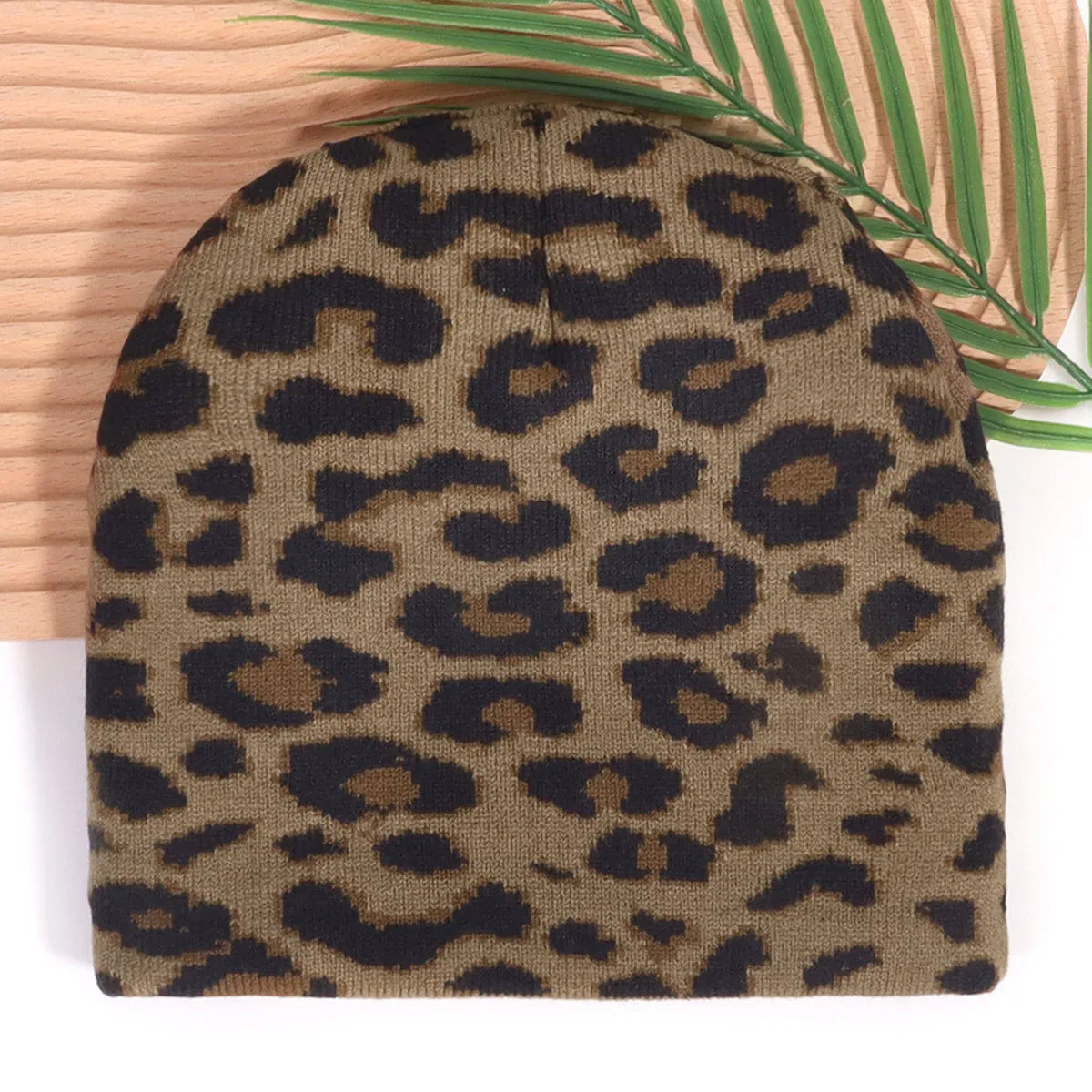 New Leopard Autumn Winter Causal Hip Hop Beanie Tide